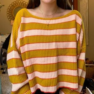 Free People Striped Sweater